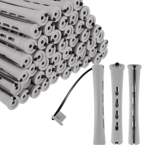 50pcs Perm Rods for Short Hair 0.59in Curling Rods for Women Perm Rods for Long Hair Perm Kit，Wave Rods Hairdressing Styling Hair Rods for Curls