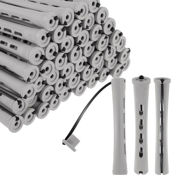 50pcs Perm Rods for Short Hair 0.59in Curling Rods for Women Perm Rods for Long Hair Perm Kit，Wave Rods Hairdressing Styling Hair Rods for Curls