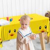 Dydamud Rubber Ducky Birthday Tablecloths, Duck Baby Shower Decorations 40pcs Cute Yellow Duckie Table Cover for Waddle It Be Gender Reveal Party,Rubber Ducky Birthday Party Supplies