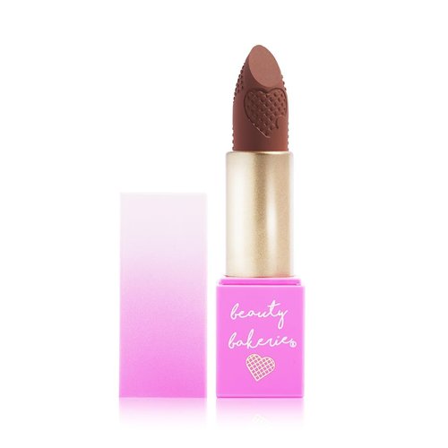 Beauty Bakerie Makeup Matte Lipstick, Long Lasting 24hr Wear Lip Stick for Women, Smooth Matte Finish, Highly Pigmented, Moisturizing, Smudge-Proof Matt Lipsticks, 3.5g, Carrot Cake Waffles