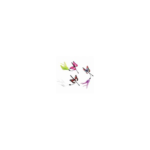2920 8" Butterfly Cat Toy - Quantity 3
