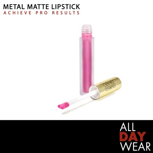 Gerard Cosmetics Metal Matte Liquid Lipstick Where's Ken? | Hot Pink Lipstick with Metallic Matte Finish | Long Lasting Smudge Proof Lipstick | Cruelty Free & Made in the USA