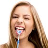 Tongue Brush, Tongue Scraper, Tongue Cleaner Helps Fight Bad Breath, 4 Tongue Scrapers, 4 Pack (Blue&Green&Orange&Red)
