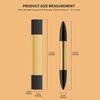 2 in 1 Magic Eyebrow Pencil, 3D Microblading Eyebrow Tattoo Pencil 4 Fork Tip with Eyeliner, Multifunction Double Head Contouring Pen Waterproof Makeup Tools for Natural Eyebrow Makeup (Dark Brown)