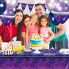 QUERICKY 4 Pack Space Galaxy Party Tablecloths, Starry Night Tablecover Supplies, 51x87'' Plastic Galaxy Table Cover for Space Galaxy Theme Party Decorations, Outer Space Stars Theme Birthday Decor