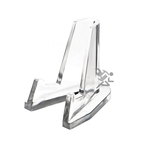 Clear Display Stand Easel for Holder Coin Capsules Challenge Medals Casino Chips, 10 Pack