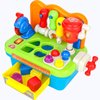 Cinne Toddler Tool Set Age 1-2, Toys for 1 Year Old Boy Gifts, Baby Workbench with Light & Sound, Baby Tool Set with Shape Sorter