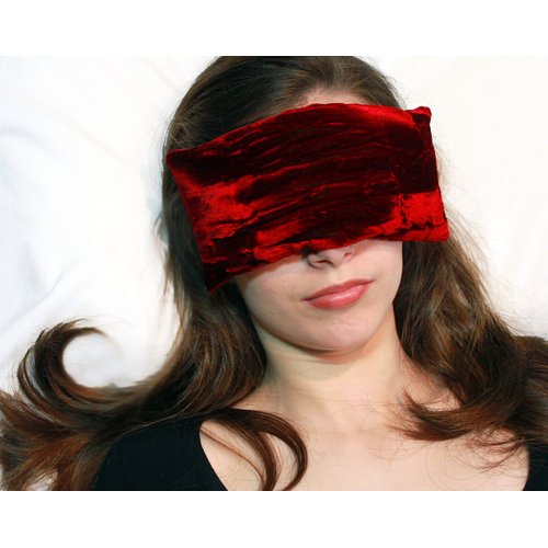 Candi Andi Handmade Eye Pillow - Flax Seed Fill - Lavender Scented - Ruby Red - TEPVL-RD