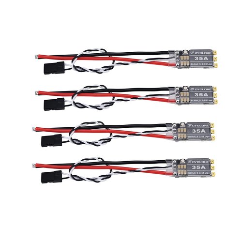 4PCS 35A ESC Lipo BLHeli_S Electronic Speed Controller Support Dshot 150/300 / 600 Brushless ESC for FPV Racing Drone Multicopter Quadcopter