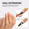 Nicedeco Builder Nail Gel 15ML 7 in 1 Clear Builder Base Gel Gel Nail Polish Strengthener Gel Hard Gel Builder Extension Nail Gel