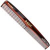 Kent 3T 6.5 Inch Double Tooth Dressing Comb, Fine and Wide Tooth Grooming Comb for Hair, Beard, Mustache and Styling for Men, Women, Kids, Made in England