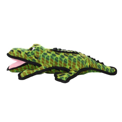 TUFFY - World&#39;s Tuffest Soft Dog Toy - Ocean Alligator-Squeakers - Multiple Layers. Made Durable,...