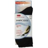 MD USA Seamless Toe-Wave-In Mesh Diabetic Crew Socks, Black, Medium