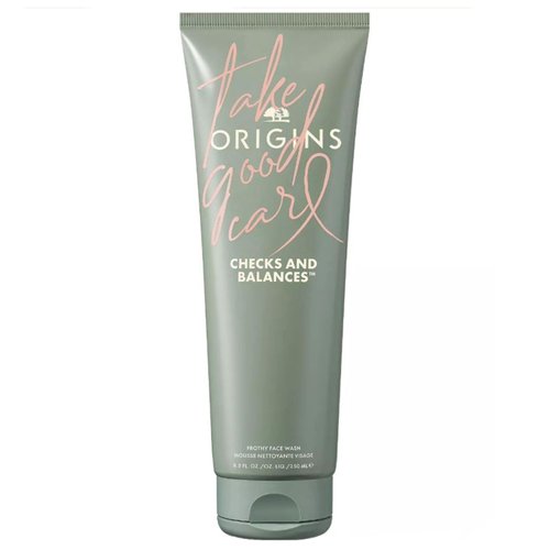 Origins Limited Edition Take Good Care Checks And Balances Frothy Face Wash - 8.5 fl oz / 250 mL, grey