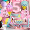 Ice Cream Balloons Number 5 Balloon 40 Inch, Ice Cream Birthday Party Decorations, 5 Balloon Number for Candy Birthday Party Decorations