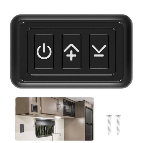 RVZONE 12V Dimmer Switch | 12-24 Volt High Side PWM Dimmer RV Light Dimmer for RV Light LED Interior Lights LED Light Fixture, Halogen, Incandescent, Used for RV, Auto, Camper, Trailer Van Truck, Boat