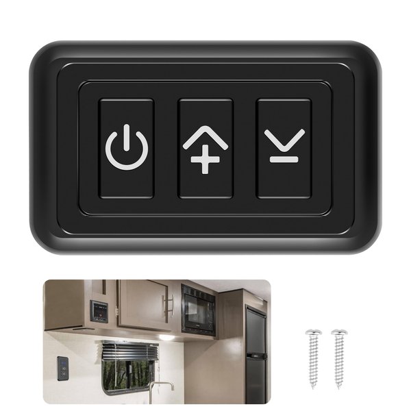 RVZONE 12V Dimmer Switch | 12-24 Volt High Side PWM Dimmer RV Light Dimmer for RV Light LED Interior Lights LED Light Fixture, Halogen, Incandescent, Used for RV, Auto, Camper, Trailer Van Truck, Boat