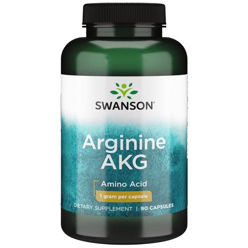 Swanson Amino Acid Maximum Strength Arginine Akg Nitric Oxide Enhancer 1000 Milligrams 90 Capsules