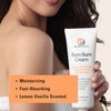 Bum Bum Cream with Lemon Vanilla Scent 2-in-1 Skin Care Cellulite Cream and Massage Lotion - Non-Greasy Skin Tightening Cream for Firm Butt, Belly & Thighs with Cupuaçu Collagen and Caffeine - 8 Fl Oz