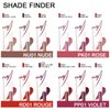 FOCALLURE KISSPROOF 6Pcs Liquid Lipstick & Lip Liner Set, 3 Highly Pigmented Lip Gloss, 3 Matte Lip Crayons with Built-in Sharpener, Lips Makeup Gift for Women, PP01 VIOLET