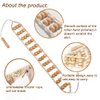 Wood Back Massage Roller Rope, Wood Therapy Cellulite Self Massage Tools for Back Neck Leg Pain Relief