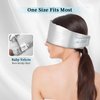 my novel things Sleeping Mask for Man Woman Girls and Cold Eye Mask for Dark Circles and Puffiness 2Pcs, Cooling Eye Ice Face Mask with Silk Satin Eye Cover Full Coverage Blindfold Silver Grey