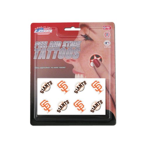 Rico MLB San Francisco Giants Products MLB Temporary Tattoos San Francisco Giants, Black, Small