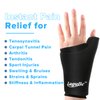 Luguiic Wearable Thumb Wrist Ice Pack-Hot Cold Compress Hand Finger Ice Pack,Reusable for Injuries,Carpal Tunnel,Arthritis,Tendonitis,De Quervain's Tenosynovitis, Swelling & Bruises Black-S/M