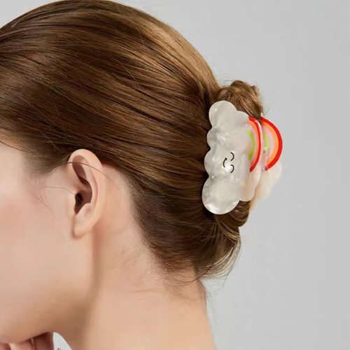 SUPCLIPS 3.1 Inch Hair Claw Clip Boutique Non slip Hair Claw Lovely Rainbow Jaw Clip for Women Girls Thin Thick Curly Hair