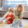 PLAY ABC Building Blocks for Toddlers 1-3, 28 PCS Plastic Baby Alphabet Letters Number Stacking Blocks Set, Preschool Learning Educational Montessori Sensory Toys Gifts for Kids Girls Boys