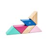 6 Piece Tegu Pocket Pouch Prism Magnetic Wooden Block Set, Blossom