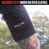 Triple Eight Covert Elbow Pads - Slim, Flexible, Non-Restrictive Pull-On Sleeve Skateboard Elbow Guard with EVA Padding - Perfect for Under or Over Clothes - Skating Protective Gear for Skateboarding