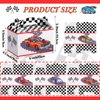 24 Packs Racing Flag Treat Boxes Cars Party Gift Box Black and White Checkered Racing Goodie Candy Boxes with Handles for Car Themed Birthday Party Decorations Supplies Favors