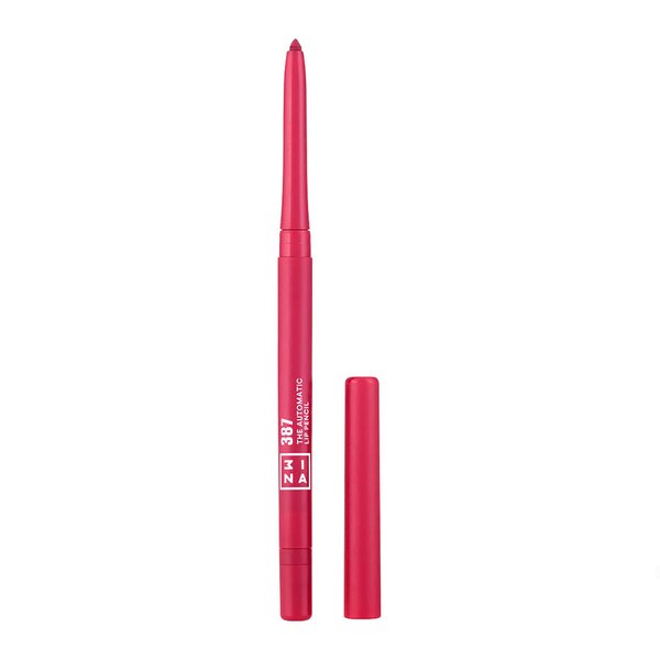 3INA The Automatic Lip Pencil 387 - High Concentration Pigments - Long-Wearing Formula - Rich Color Pay-Off - Helps To Make The Lipsticks Last Longer - Fluid Glide Tip - Cruelty Free - 0.01 Oz