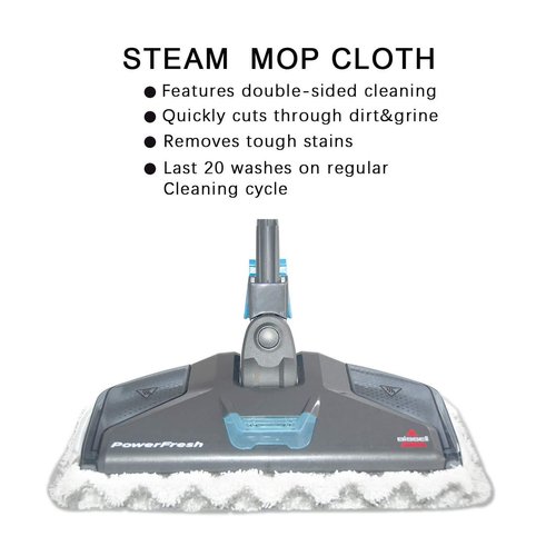 ITidyHome 4 Pack Replacement Pads for Bissell Powerfresh Hard Floor Steam Cleaner 1940 1440 1806 Series Steam Mop Compare to Part # 5938 & 203-2633 (4 Pack)