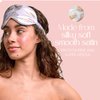 Grace & Company Silky Satin Eye Mask for Women - Premium Satin Silk Sleep Mask - Hydrating, Ultra Soft & Lightweight Vegan Sleeping Mask - Serafina