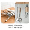 Aosome Under Cabinet Utensil Holder Hanger Hook for Kitchen and Bathroom 2 Pack