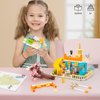 QLT QIAOLETONG Cute Cat House Toy Building Set for Girls 6-12, Compatible with Lego Friends, 521 PCS Friendship House Building Blocks Kit with Animals, Ideas Birthday Gift for Kids Boys 8-12