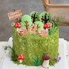 Woodland Animals Cake Topper Hedgehog cake decoration Hedgehog Mushroom Birthday Party Supplies