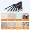 7 Piece Diamond Drill Bits Set, Core Drill Bits for Hard Materials - Tiles Ceramics Glass Stones – Built in Coolant, Fast Dry Drilling - Sizes 3/16" 1/4" 5/16" 3/8" 1/2" - Round Shank, Storage Case