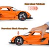 Toy Cars Model Koenigsegg Jesko 1/22 Diecast Metal Sports Toy Cars for Boys, Alloy Collectible Model Car with Sound and Lights, Race Model Car for Kids