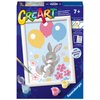 Ravensburger Flying Bunny Paint by Numbers Kit for Kids - 23564 - Painting Arts and Crafts for Ages 7 and Up
