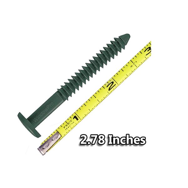 Window Shutters Panel Peg Lok Pin Pegs Screws Spikes 3 inch 48 Pack Fasteners (Forest Green) Exterior Vinyl Shutter Hardware Strongest Made in USA