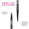 Ruby Kisses Duo Felt Tip Liquid Eyeliner in Black, Dual Ended Waterproof Eyeliner, Smudge-Proof & Long-Wearing, Regular & Micro Tip for Ultra Precise Thin to Bold Cat Eye, Fast Drying Formula