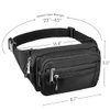 Fanny Pack for Men&Women Waterproof Waist Pack Bag Hip Bum Bag with Rain Cover Adjustable Strap for Sports Outdoors Workout Running Traveling Hiking Cycling Dog Walking Casual Fishing
