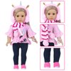 UZIDBTO American Doll Clothes and Accessories for 18 Inch Doll Includes Pretend Makeup Kit Stuff Girls Gift（Doll not Including）