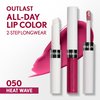 COVERGIRL Outlast All-Day, 050 Heat Wave, Lip Color, 24-Hour Wear, Hydrating Balm, Kiss-Proof, Moisturizing, Vegan Formula, 0.07oz/0.08oz