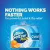 Alka-Seltzer Plus Cold Medicine, Orange Zest Effervescent Tablets with Pain Reliever/Fever Reducer, Orange Zest, 20 Count