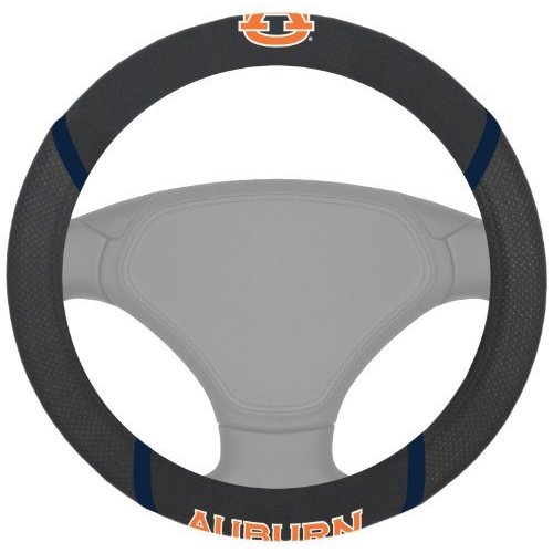 FANMATS 14786 Auburn Tigers Embroidered Steering Wheel Cover 15" x 15"