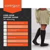 Core-Spun 30-40mmHg Firm Graduated Compression Support Knee High Socks (Black, XL)